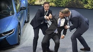 bmw ceo collapses on stage