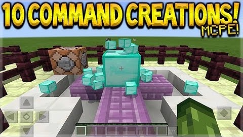 10 Awesome Command Block Creations In Minecraft Pocket Edition 1.0.5 Cool Commands (Pocket Edition)