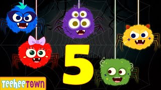 five funny spiders jumping web more funny halloween songs