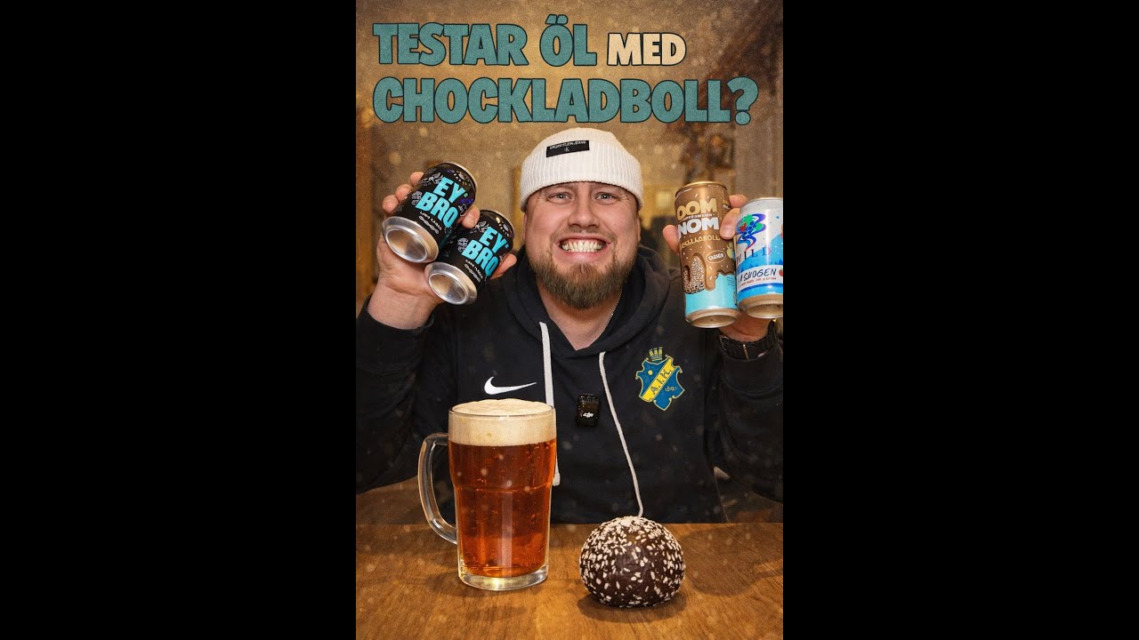 TESTAR ÖL MED CHOCKLADBOLL JAG DÖÖÖR!