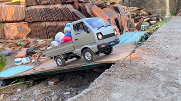 Wpl D12 Remote Control Car Test Drive On An Incline