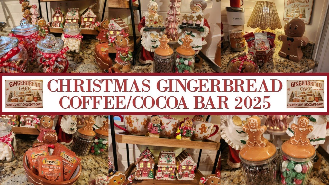🎅🎄CHRISTMAS GINGERBREAD COFFEE / COCOA BAR 2025 🎄🎅