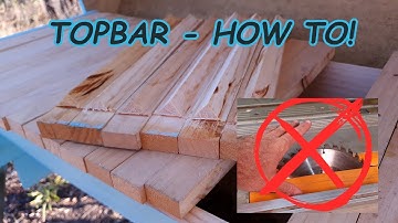 How I make my top bars with a table saw!