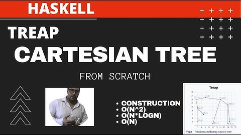 Construct cartesian tree with Haskell