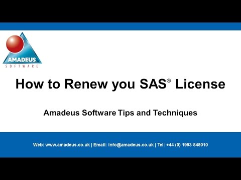 SAS Tip: How to Renew your SAS License