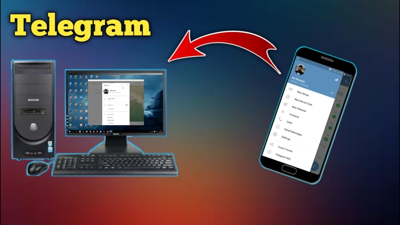 Cara Menggunakan Telegram Di Laptop komputer pc YouTube