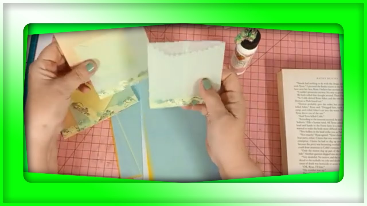 Making Vellum pockets, for your junk journals. It's easy. YouTube