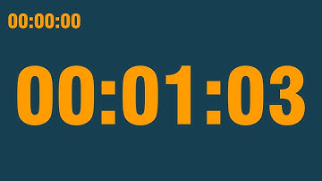 1 minute 3 second timer (with end alarm, time elapsed and progress bar)
