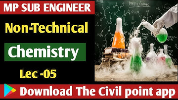 Mp Sub Engineer Non - Technical | Science  | Chemistry lect - 04 ) | Mp Sub Engineer Notification
