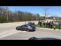 INSANE C63 AMG BURNOUT!!! GTR and C63 destroy tires leaving a car meet