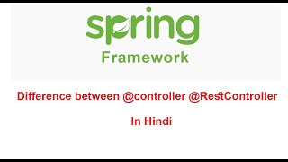 Difference between @controller vs @restcontroller in Hindi | Important Spring Interview question