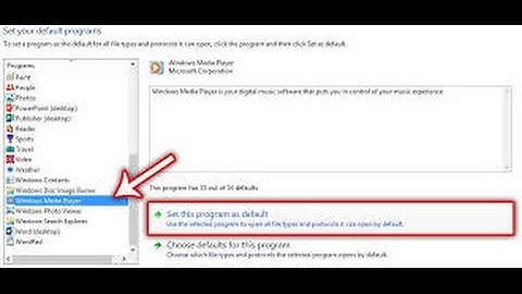 how to set windows media  player as default media player for all videos 2016 step by step guide