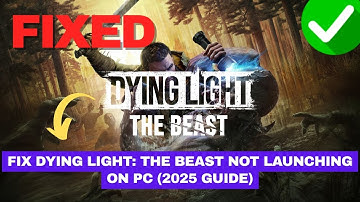 Fix Dying Light: The Beast Not Launching on PC (2025 Guide)