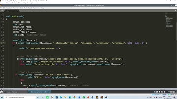 Vídeo Aula - Conexão de uma Aplicação C com Banco de Dados MySQL