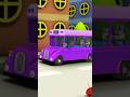 Wheels on the Bus, Animated Song #nurseryrhymes #vehicle #shorts