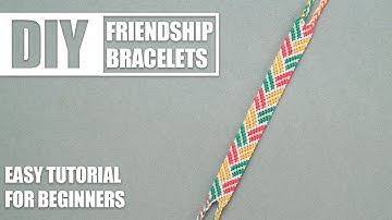 Chevron V Braid Stripes Macrame Friendship Bracelets | Easy Tutorial for Beginner