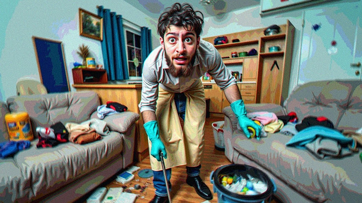 je dois nettoyer la maison de ce gros crasseux.. (c'est un psychopathe effrayant)