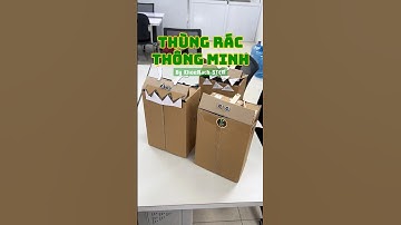 Thùng Rác Thông Minh STEM DIY đóng mở nắp tự động  #stem #diy #thungracthongminh #khoemachstem
