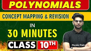 POLYNOMIALS in 30 Minutes || Mind Map Series for Class 10th