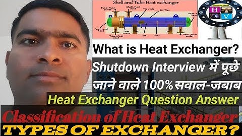 Heat Exchanger Question - Answer,, Shutdown Interview में पूछे जाने वाले सवाल,,Types of Exchanger