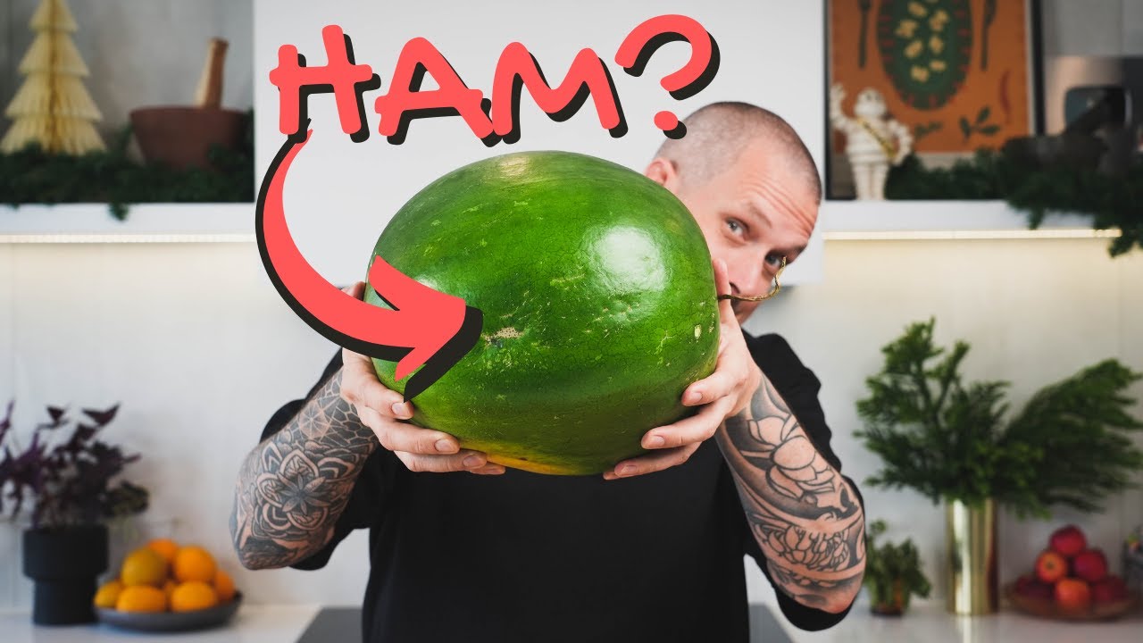 How To Turn A Watermelon Into A Delicious Smoked Watermelon Ham YouTube