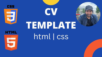 CV template using HTML/CSS for beginners