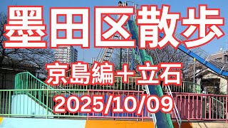 墨田区散歩京島編20251009マンモス公園キラキラ橘商店街