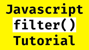 Javascript Array Filter Tutorial