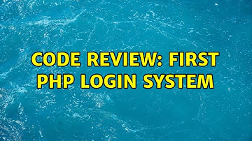 Code Review: First PHP login system (3 Solutions!!)