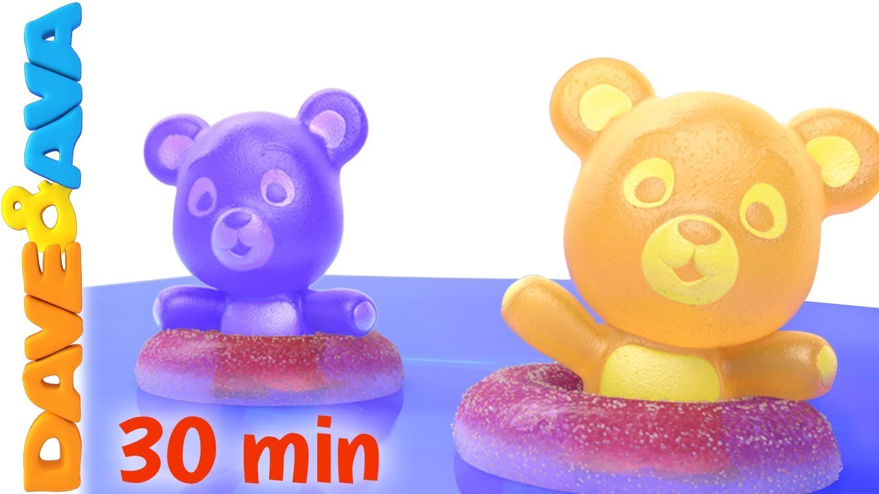 Five Little Gummy Bears | Counting Songs and Nursery Rhymes from Dave and Ava