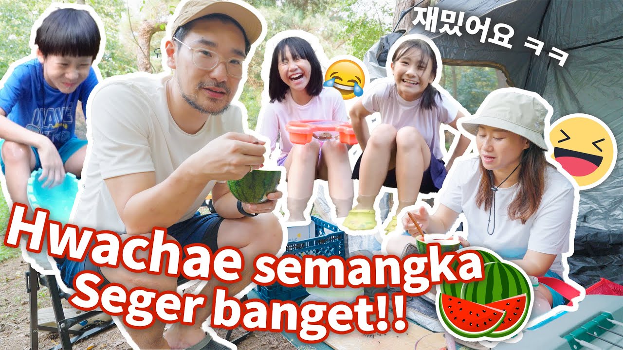 KOREA PANAS BANGET! NGADEM MAIN AIR DI LEMBAH GUNUNG DAN BIKIN SEMANGKA PUNCH! 🍉