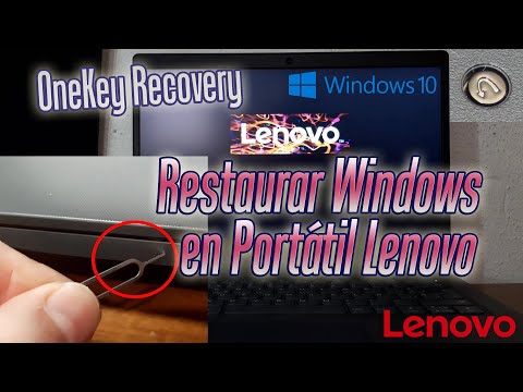 Restablecer un portátil Lenovo 💻 | Cómo Reinstalar Windows 10 a fabrica con el botón OneKey Recovery