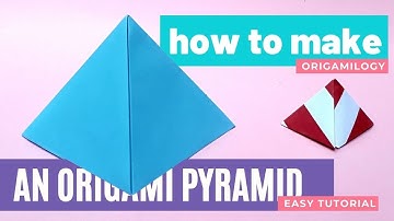 How to Make a Origami Pyramid Step by Step Instructions - Easy Paper Pyramid Origami Tutorial