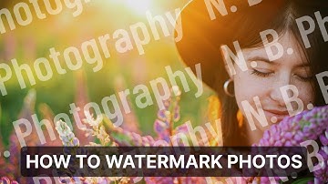 How to Make a Watermark for Photos | NO Photoshop
