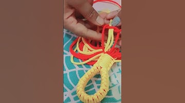 Macrame knots pattern 🪢 कैसे बनाते हैं #handmade #macramecreation #shorts #diysangeetacreation