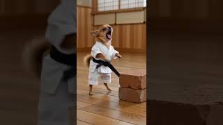 Master Chihuahua vs The Brick A Karate Disaster! 🥋😂 #DogLovers