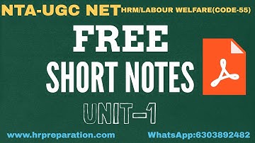SHORT NOTES FOR NTA UGC NET HRM/LABOUR WELFARE(CODE-55)| PRINCIPLES AND PRACTICES OF MANAGEMENT