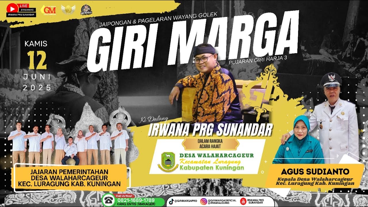 LIVE STREAMING GIRI MARGA | HUT KE - 263 DESA WALAHARCAGEUR | KUNINGAN, 12 JUNI 2025 | MALAM