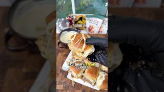 Amazing Salisbury Steam Sliders!! #food #shortvideo #recipe #foodie #foodhacks