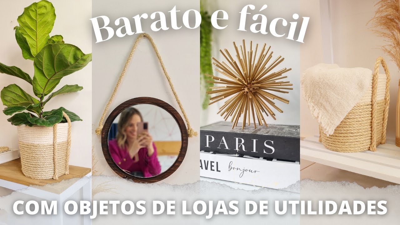 Decorando a Casa com Objetos de Lojas de Utilidades - Vem ver essas Ideias - Faça Você Mesmo