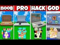 COMPUTER BUILD CHALLENGE - NOOB vs PRO vs HACKER vs GOD Minecraft Animation