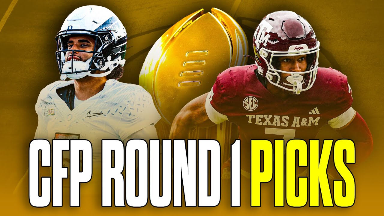 College Football Playoff Round 1 Picks + Transfer Portal News - YouTube