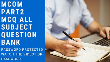 MCOM PART 2 ALL SUBJECT MCQ QUESTION BANK BY VISHAL SIR VISHAL CLASSES MU IDOL