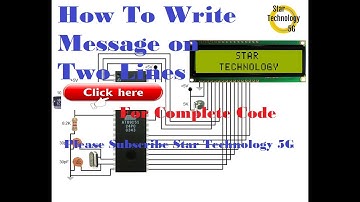 Microcontroller 8051 Project 22 How To Write Message on Two Lines