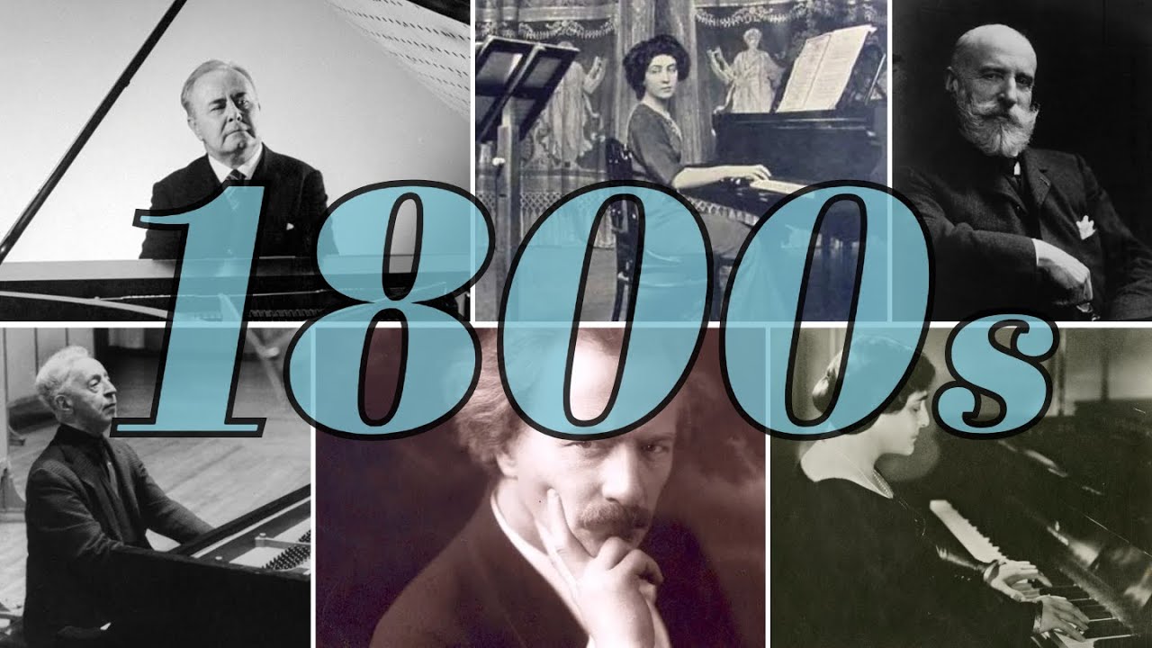 Twenty legendary pianists from the 19th century captured on video!