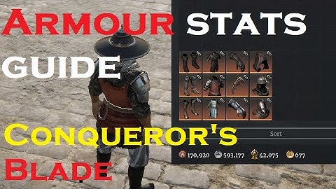LETS TALK ARMOUR- conquerors blade - Stats- Is it good or trash?