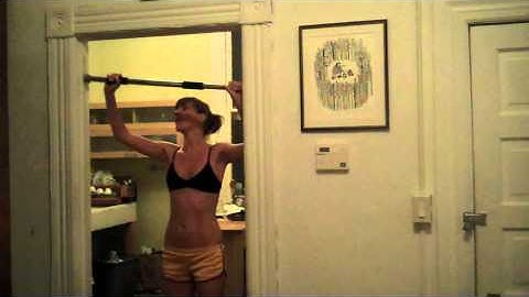 Girl friend pull up bar fail