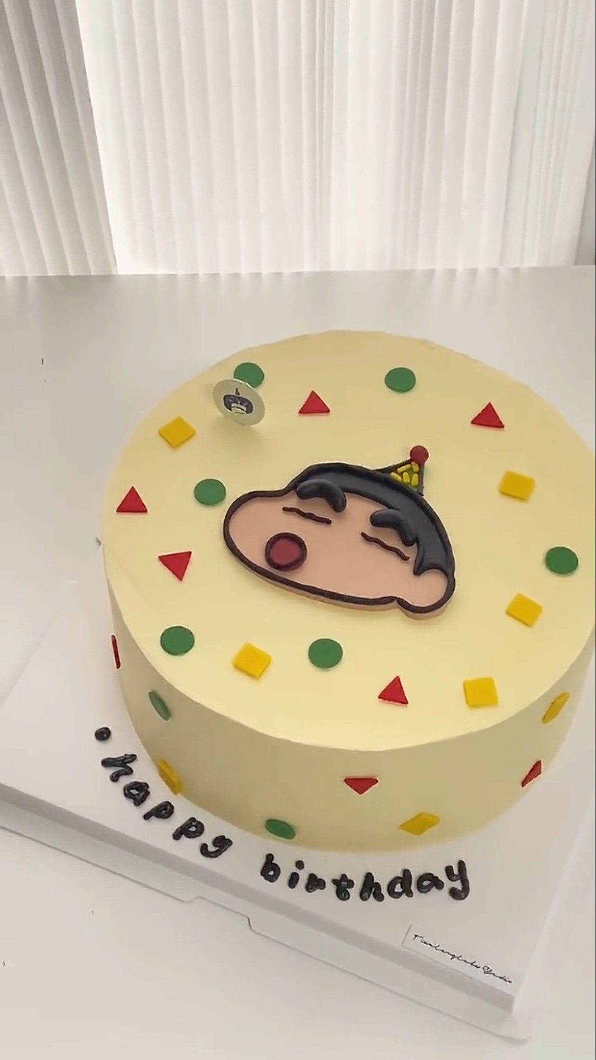 Immersive cake making: today's Crayon Shin-chan cake?#Crayon Shin-chanImmersive cake making, desser