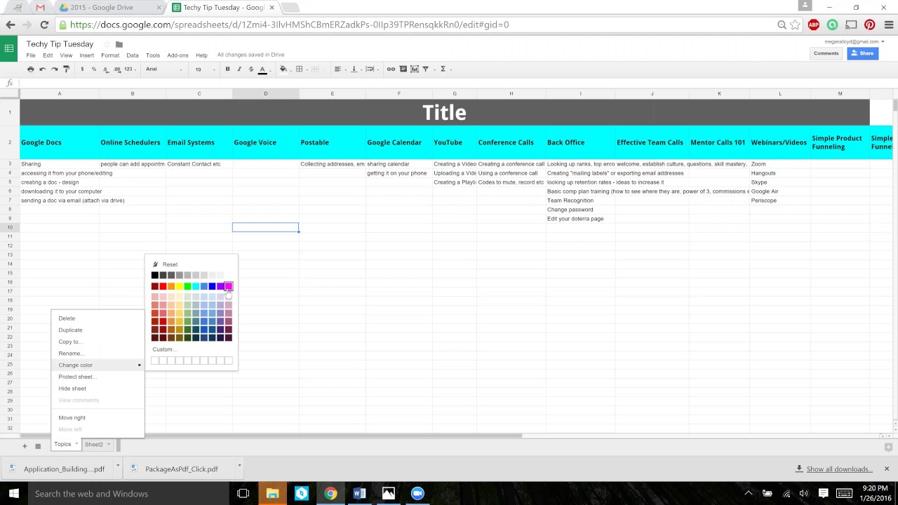 How do I make a Google sheet prettier?