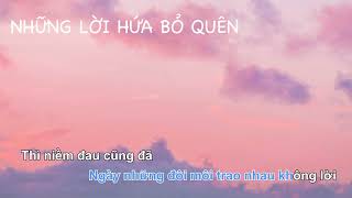 Những Lời Hứa Bỏ Quên - Vũ Official (Beat Guitar Karaoke) | Tone Gốc